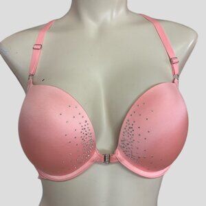 💕2/$35 💕La Senza Beyond Sexy Pink With Rhinestones Bra 32DD